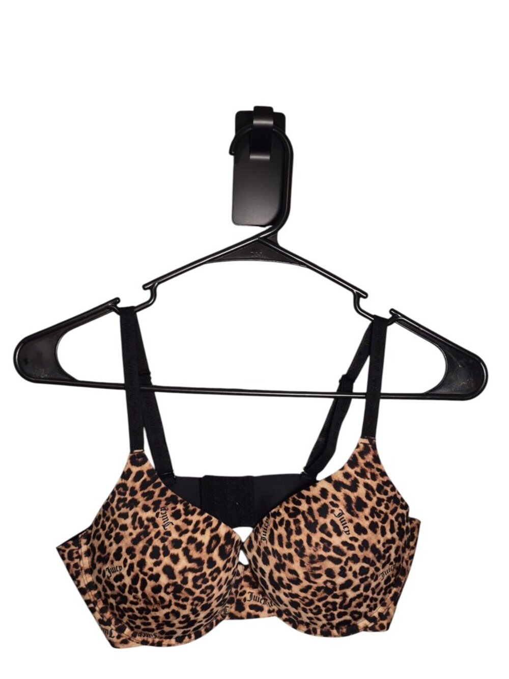 Juicy Couture Leopard Print Push Up Bra. Size 36C